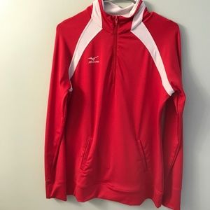 Mizuno DryLite red athletic top